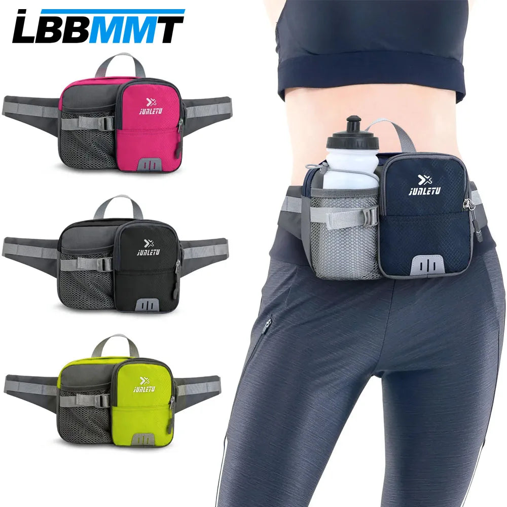 Water-Resistant Adjustable Fanny Pack – Multi-Pocket Waist Bag with Bottle Holder for Hiking, Running, Cycling & Travel
