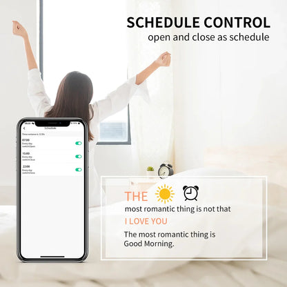 Smart Tuya WiFi/ZigBee Electric Curtain Shutter Motor – 22.5CM, RF Remote, App Control, Alexa, Google Assistant & SmartThings Compatible