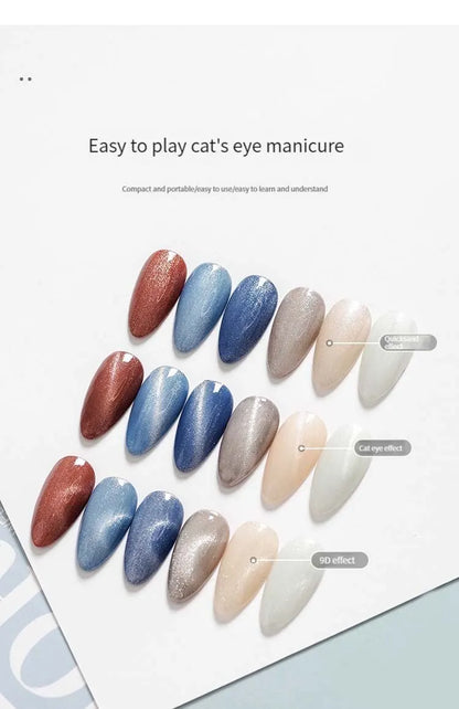4PCS Magnetic Nail Art Tools - Stone Pattern Gel Magnet Sticks for Nail Enhancement