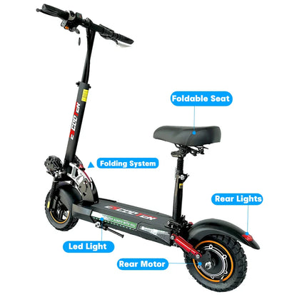 Adult Electric Scooter 48V 800W — EU/USA Warehouse, 13Ah-16Ah, Lightweight Long-Range 35-55km Kick Scooter