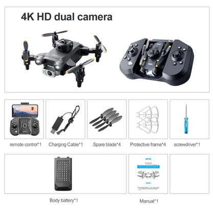 4DRC V30 Mini Drone – 4K/1080P HD Camera FPV RC Quadcopter with 5-Sided Obstacle Avoidance, Toy Gift Helicopter