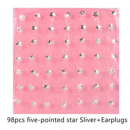 98pcs Ear Piercing Stud Earrings - Medical Body Jewelry Set for Piercing Gun Tools and Accessories
