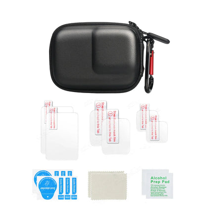 GoPro Hero 13 Black Tempered Glass Screen Protector – Silicone Case, Lens Cap & Protective Film for GoPro 13 Camera
