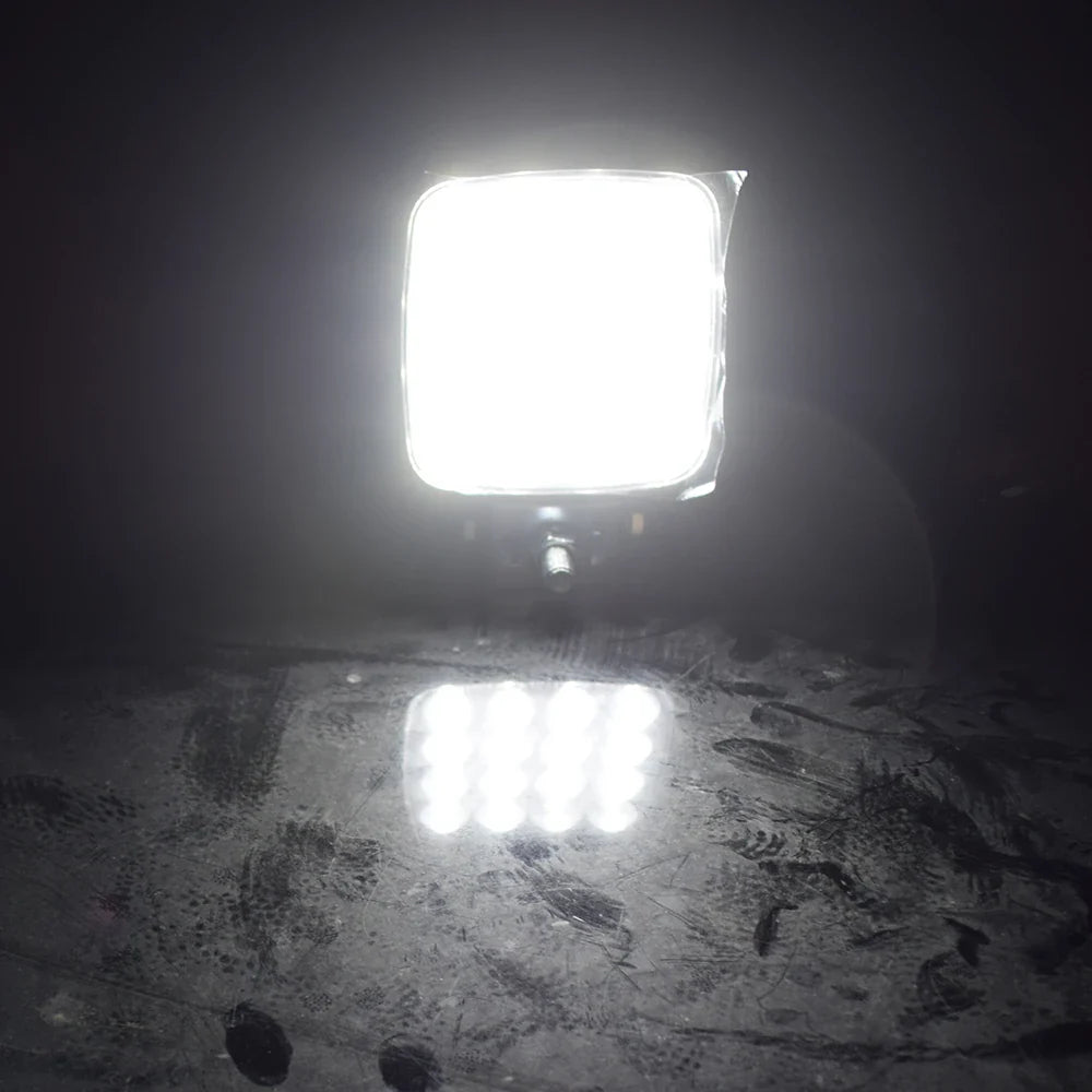 4-Inch LED Flood Light – 6240LM Heavy-Duty Off-Road Lamp for Excavator, Forklift, Tractor, 12V/24V Agricultural Vehicles