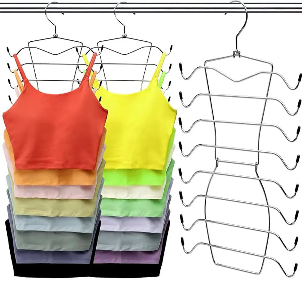 Multi-Layer Clothes Hanger – 1/2/3 Pack Folding Underwear, Bra & Trouser Storage Rack, Trace-Free Design