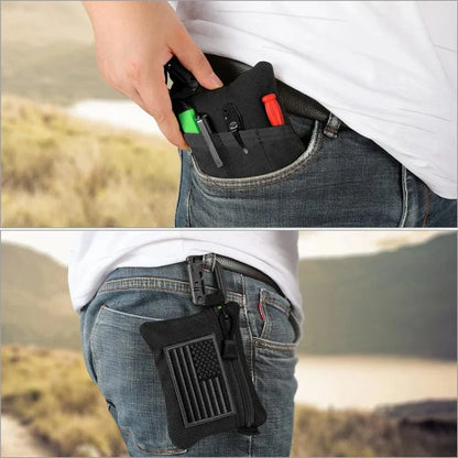 Tactical Molle Pouch Waist Bag for Men - Phone Pouch Fanny Pack for Camping and Hunting, EDC Accessories