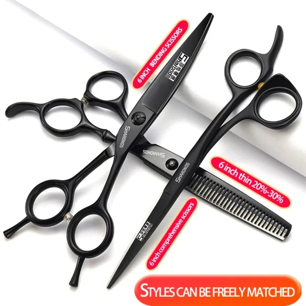 SHARONDS Professional Hairdressing Scissors – 440C Japanese Steel Barber Shears for Salon & Home Use
