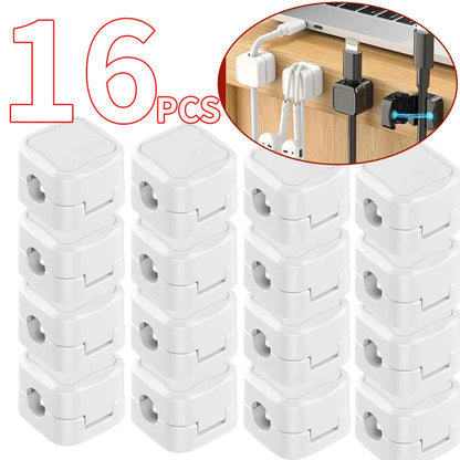 Magnetic Cable Clips – Adjustable Cord Holders for Desk Cable Management, 4/8/16/36PCS Organizer