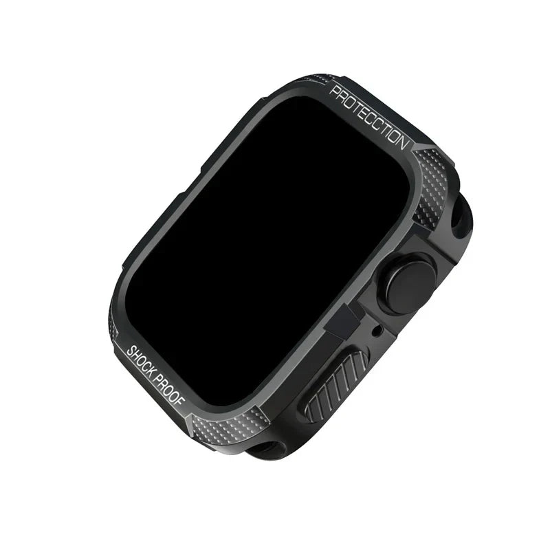 Rugged TPU Protective Case & Screen Protector for Apple Watch Series 5-9 & SE – 38mm-45mm iWatch Cover
