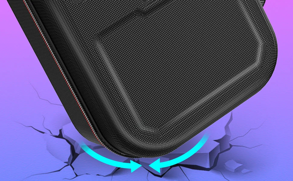 Steam Deck Carrying Case - Large Capacity Portable Storage for Console & Accessories with Built-in Protection