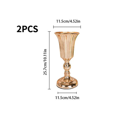 Retro Wrought Iron Flower Pots — Wedding, Dried Flower & Home Decoration Vases for Hotel & Event