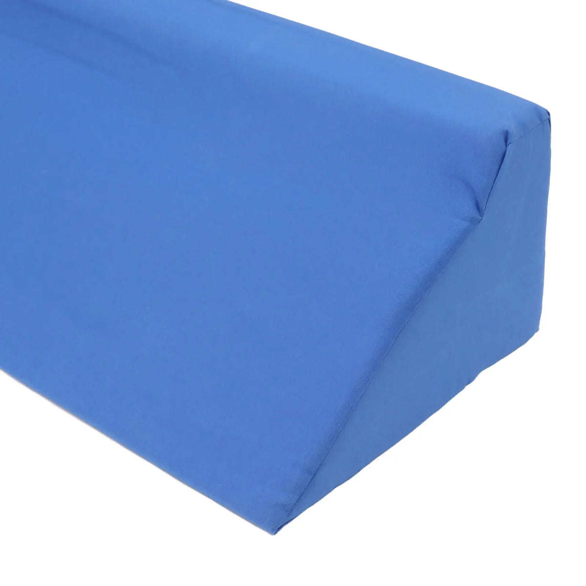 PU Leather Body Side Wedge Pillow with Zipper - Incline Side Wedge Pillow, Personalized Blue for Adults Side Sleeper