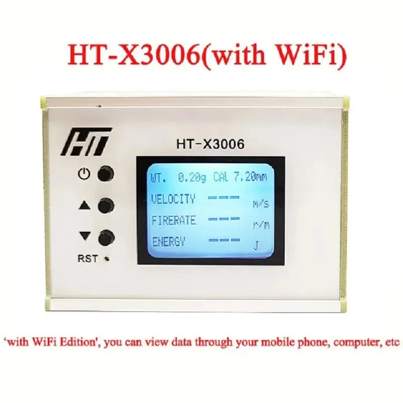 Shooting Speed Meter – Ball Velocity, Energy Measurement, Bullet Speed Tester with Backlight LCD Chronograph