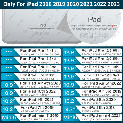 iPad Pencil with Palm Rejection and Tilt - Compatible with Apple Pencil 2 and 1, Fits iPad Pro 11/12.9, Air 4/5, Mini 5/6, iPad 7/8/9/10th (2018-2023)