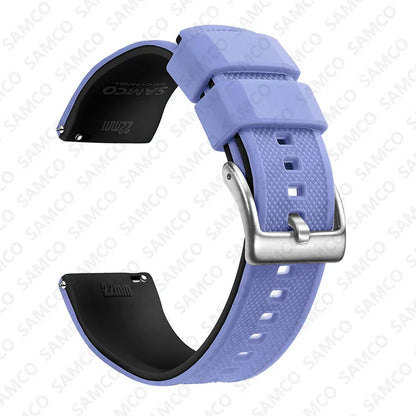 Premium Silicone Watch Band – Quick Release Rubber Strap, 18mm 20mm 22mm Replacement Watchband