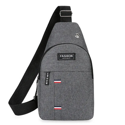 Men's Chest Bag - One Shoulder Crossbody with Large Capacity, Outdoor Sports and Leisure Fashion Small Shoulder Bag