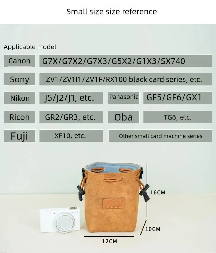 Instax Mini 12 EVO Camera Bag – Waterproof Single Shoulder Travel Bag for Canon, Nikon, Sony, Pentax & iPhone 15 AirPods Pro