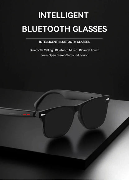 Smart Bluetooth Sunglasses for Men — Touch Control, Music & Calls, Remote Camera, Stereo Mic, AI Voice Assistant for Android & iOS