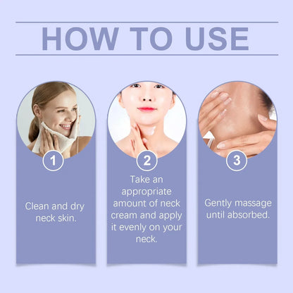 Neck Lift Cream — Firming, Tightening & Brightening, Reduces Fine Lines, Moisturizing & Smoothing Neck Care