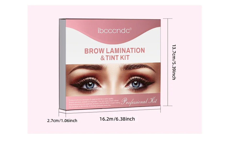 Professional Semi-Permanent Brow & Lash Lift Kit – Brow Lamination, Eyelash Perming & Tinting Makeup Set