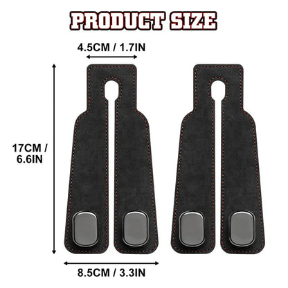 2-in-1 Car Rear Seat Hook – Universal Headrest Hanger Clip, Double Hook Storage for Car Interior Accessories