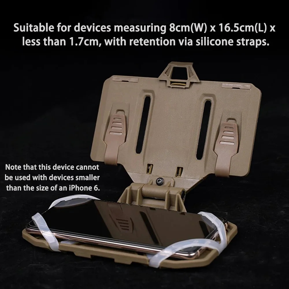 Military MOLLE Folding Navigation Board - Tactical Chest Bag with Mobile Phone Holder, Map Case, and Admin Panel for Outdoor Sports and Airsoft Gear