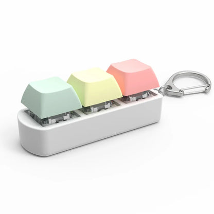 DIY Keyboard Key Toy - Stress Relief Fidget Button Keychain & Fidget Keycap Toy