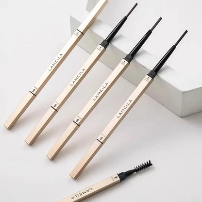 5-Color Double Head Eyebrow Pencil with Brush – Waterproof Sweatproof Eyebrow Gel Tattoo Stick