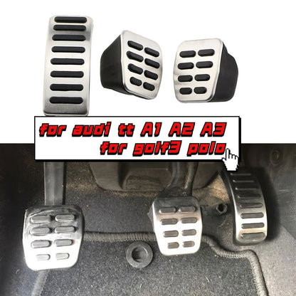 Car Pedal Covers for Audi TT, A1, A2, A3, VW Golf 3/4, Polo GTI, Skoda Octavia, SEAT Ibiza Fabia - Gas, Brake, Clutch Set