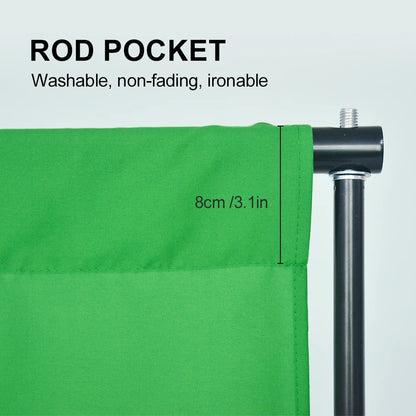Photography Backdrop Cloth — White, Black, Blue, Green Chroma Key Studio Background