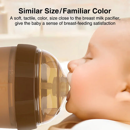 150ML/250ML Portable Baby Bottle – Silicone Feeding Bottle with Handle, Drop-Resistant & BPA Free for Newborns
