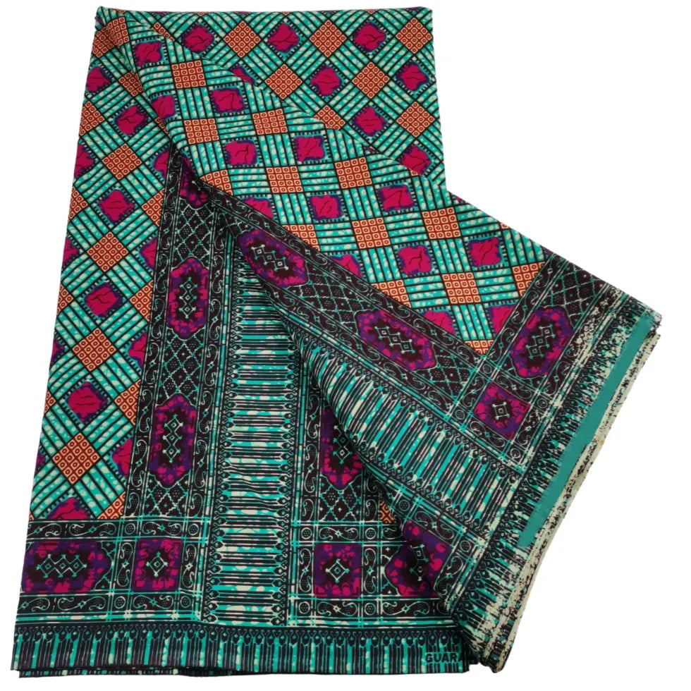 2026 African Real Wax Print Fabric - High Quality Ankara Pagne ABC
