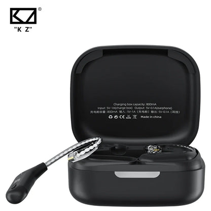 KZ AZ09 Bluetooth 5.2 Module - Wireless HiFi Ear Hook Upgrade Cable with Charging Case