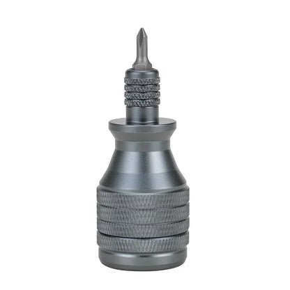 Mini Titanium Screwdriver Set — 7-in-1 Magnetic 1/4" S2 Alloy Steel Drill Bit EDC Repair Tool