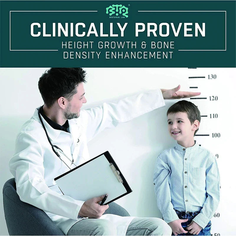 Calcium & Vitamin D3 Zinc Supplement — Promotes Bone Growth & Strength | Natural Height Support for Children