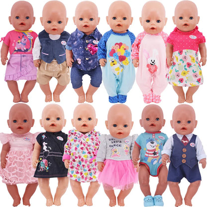 Official Doll Clothes & Accessories – Matching Style Outfits for 18-Inch American & 43cm Reborn Baby Dolls, Our Generation Girl Toys Gift