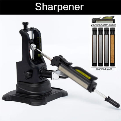 4-Grit Knife Sharpening Stone Set - 180–10000 Grit Whetstone & Diamond Polishing Stones