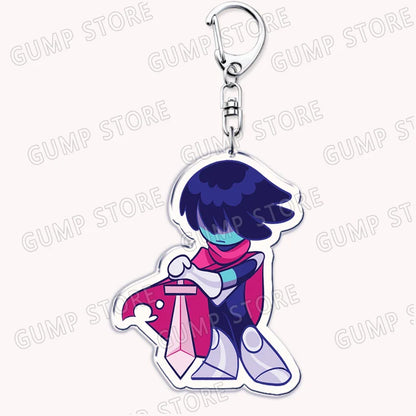 Deltarune & Undertale Keychains – Ralsei, Kris, Susie & Spamton Fan Gaming Accessories