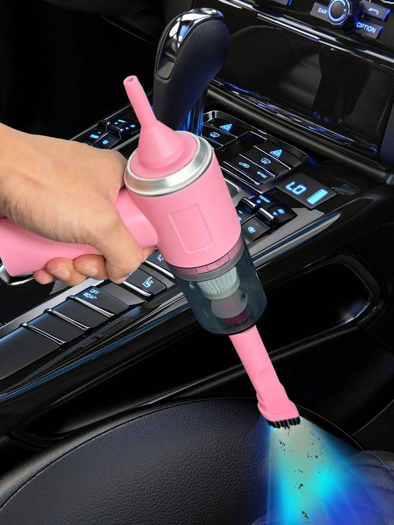 3-in-1 Portable Car & Home Vacuum Cleaner – Suction, Blowing, and USB Rechargeable
