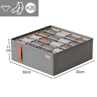Underwear & Socks Organizer Storage Box – Cabinet Drawer Clothes Organizer for Household Classified Storage