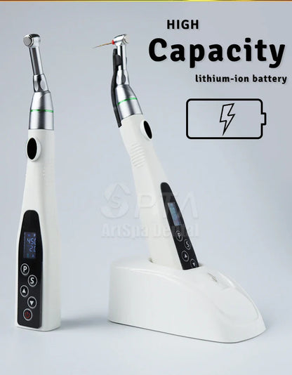 SPTA Cordless Dental Endo Motor – LED 16:1 Contra Angle with Reduction Head for Low-Speed Endodontic Treatment