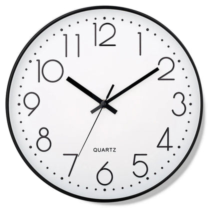 8-Inch Silent Quartz Wall Clock – Hole-Free Minimalist Cubic Digital Clock for Living Room & Bedroom Decor