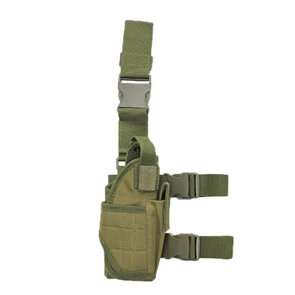 JSJM Tactical Thigh Gun Holster – Right-Handed Pistol Leg Pouch Harness for All Handguns, Outdoor Hunting & Military Use