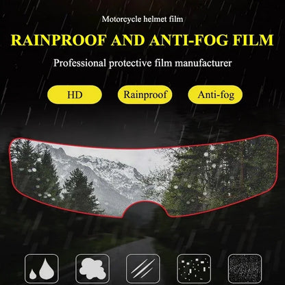 Motorcycle Helmet Mirror Rainproof Film – Anti-Fog Sticker for High Definition Visibility, Universal Motorcycle Accessories