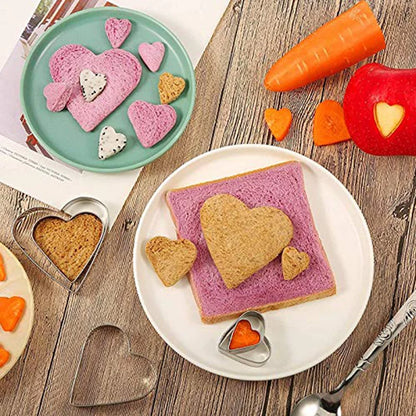 DIY Love Heart Stainless Steel Cookie Cutter Mould - Biscuit Mold for Fondant, Pastry, Cake Decorating, and Baking Tools in the Kitchen Bakeware