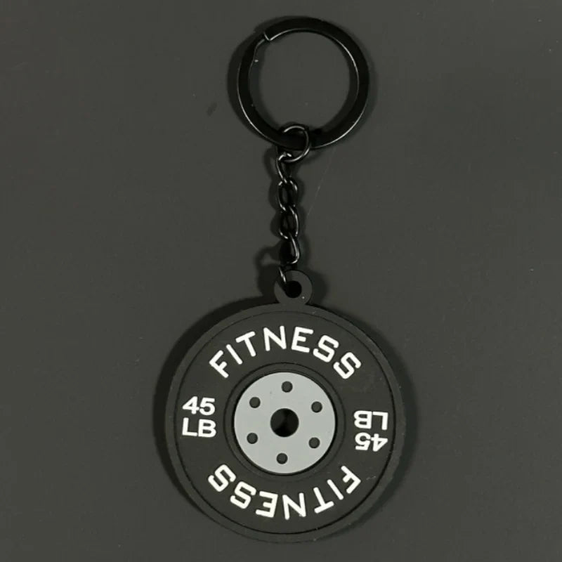 2025 Silicone Barbell Dumbbell Keychain – DIY Gym Gift for Fitness Lovers & Trainers