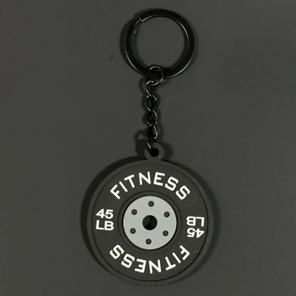 2025 Silicone Barbell Dumbbell Keychain – DIY Gym Gift for Fitness Lovers & Trainers