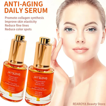 Retinol Face Serum — Anti-Aging, Wrinkle Remover, Instant Firming & Lifting, Fine Line Fading & Whitening Korean Skincare