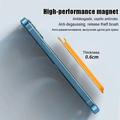 Luxury Magnetic Leather Wallet Case for iPhone 12–16 Pro Max — MagSafe Card Holder Phone Cover