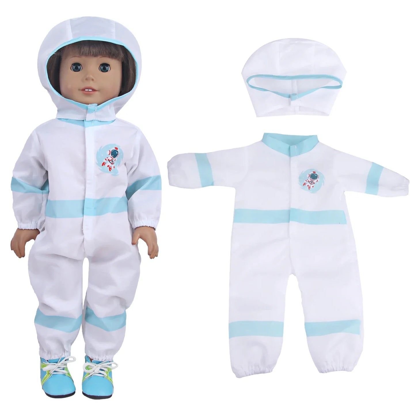 Doll Clothing Set – Firefighter, Student, Graduation, Artist & Athlete Outfits for 18-Inch American & 43cm Baby Newborn OG Girl Dolls